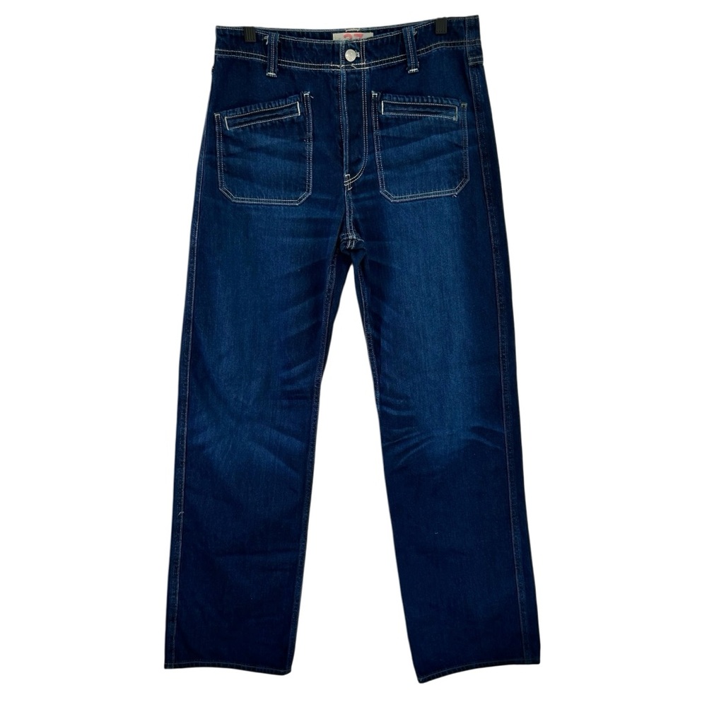 WE THE FREE Dark Wash Blue High Waist Wide Leg Jeans 27